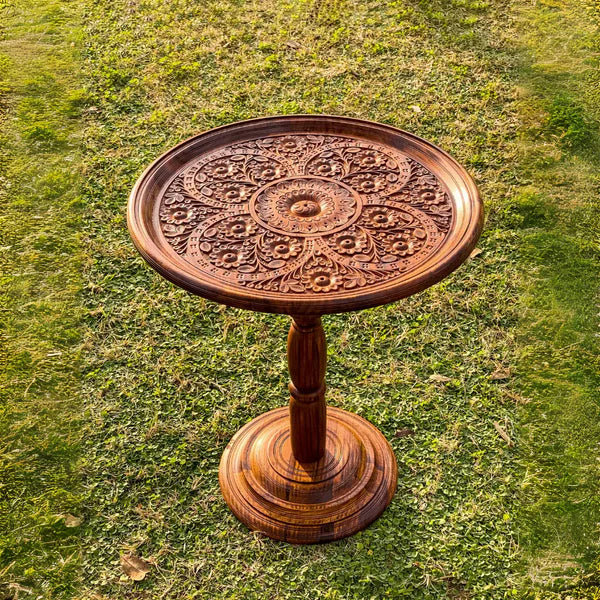 VW-89 Hand made Viking Table, Coffee Table, Home accessories, Gift for her , Christmas Gift - Valknut Warriors