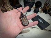 Web of Wyrd Birch Wood Carved pendant