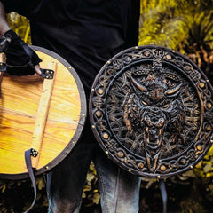 Custom Viking Shield, Viking Wolf Shield, Viking Round Shield, Cosplay Shield