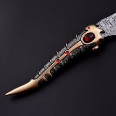 Arya Stark Valyrischer Stahldolch | Katzentatzen-Messer Replik | Damastklinge |