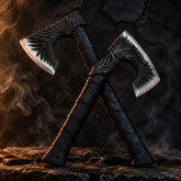 Custom Handmade Carbon Steel Viking Axe – Personalized Wedding & Groomsmen Gift