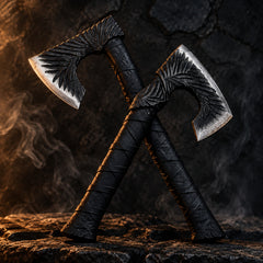 Custom Handmade Carbon Steel Viking Axe – Personalized Wedding & Groomsmen Gift