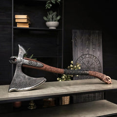 Kratos Leviathan Axe - Metal Replica with Glow-in-the-Dark Runes