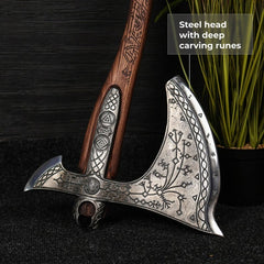 Kratos Leviathan Axe - Metal Replica with Glow-in-the-Dark Runes