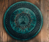 VW-33 Handgefertigte Odins Raben Hugin und Munin Symbolschilde, Wikingerschild, Geschenk für ihn