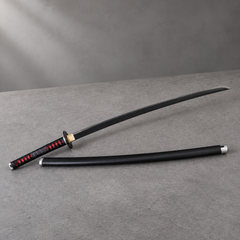 Black blade anime katana cosplay prop and saya