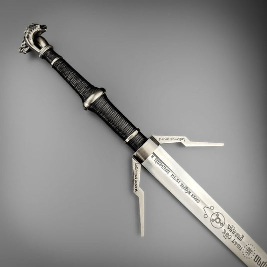 Geralt’s Silver Sword Replica | Detailed Witcher Prop Replica