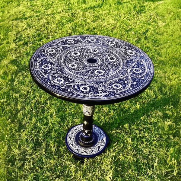 VW-90 Handmade black wooden Table, Viking Table, Coffee Table, Home accessories, Christmas Gift - Valknut Warriors