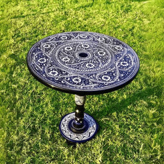 VW-90 Handmade black wooden Table, Viking Table, Coffee Table, Home accessories, Christmas Gift - Valknut Warriors