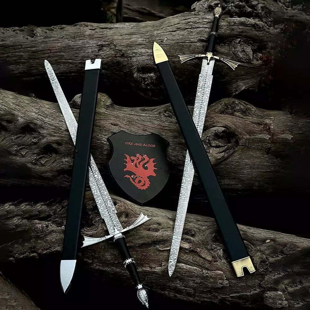 Damaststahl House of the Dragons Replikschwert | Game of Thrones | Dunkle Schwester Schwert Replik