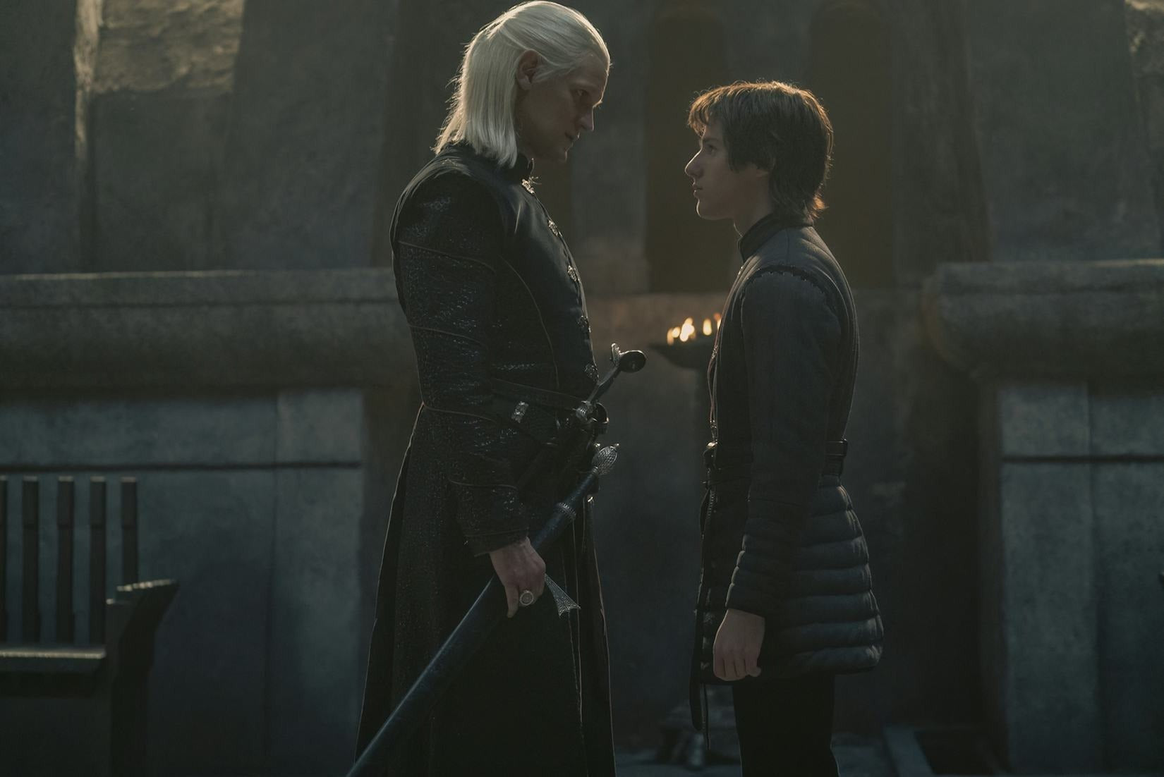 Damaststahl House of the Dragons Replikschwert | Game of Thrones | Dunkle Schwester Schwert Replik