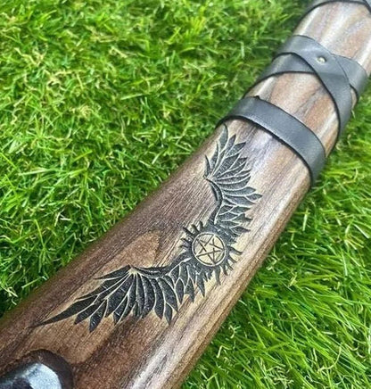 VW-51 Hand Forged Leviathan axe with leather wrap, Groomsmen gift, Gentlemen Gift, Christmas gift - Valknut Warriors