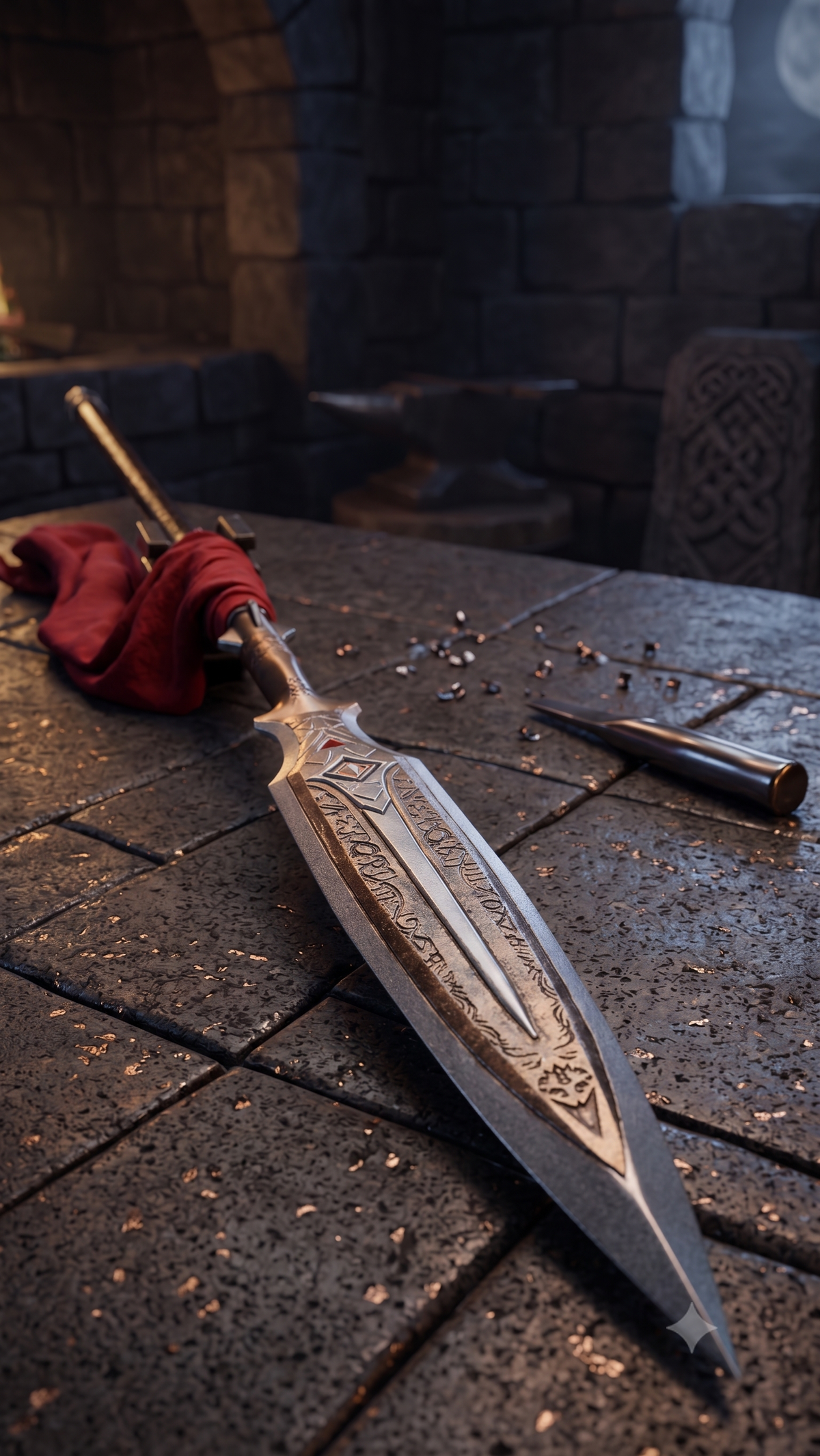 Draupnir Spear Replica – Hand-Forged Forged High-Carbon Steel God of War Collectible