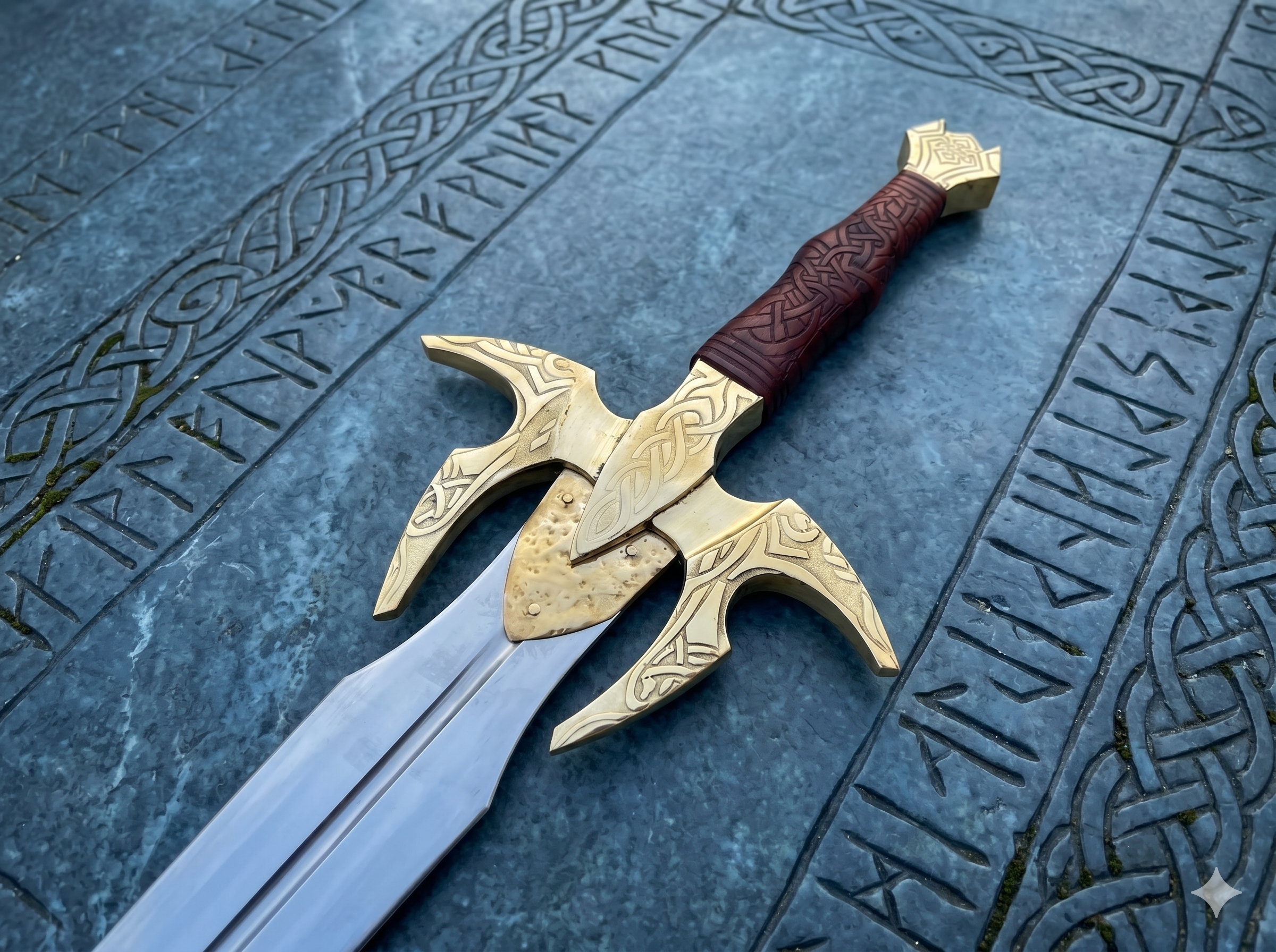 The White Wolf’s Silver Sword Replica – Runed Monster Hunter Longsword