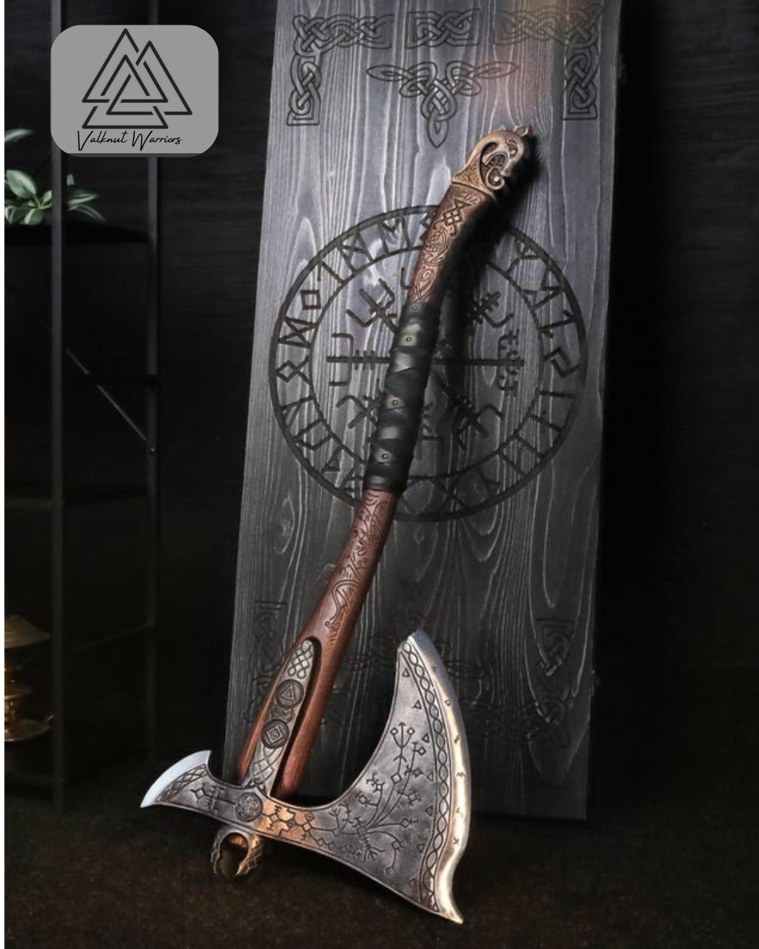 Kratos Leviathan Axe - Metal Replica with Glow-in-the-Dark Runes