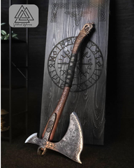 Kratos Leviathan Axe - Metal Replica with Glow-in-the-Dark Runes