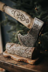 VW-26 Hand made forged axe, Viking axe, Gift for him, Gift for him, Christmas Gift - Valknut Warriors