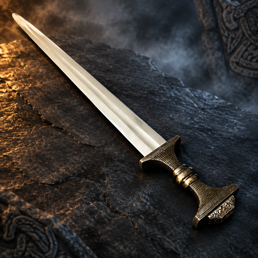 Anglo-Saxon sword replica – alternate view