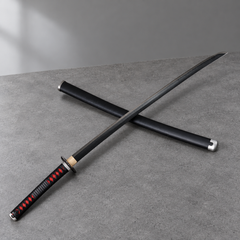 Black blade anime katana replica with black saya