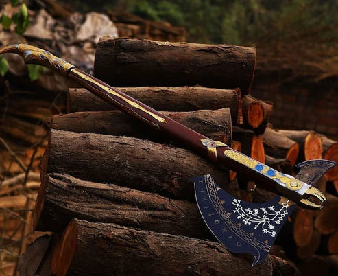 VW-28 God Of War Axe, Leviathan Axe, Handmade Axe, Handmade Kratos Axe, - Valknut Warriors