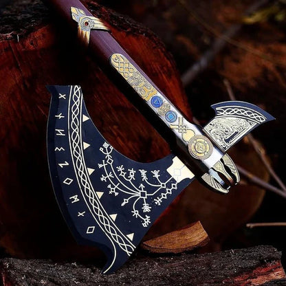 VW-28 God Of War Axe, Leviathan Axe, Handmade Axe, Handmade Kratos Axe, - Valknut Warriors