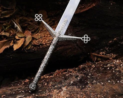 VW-72 Hand Forged Scottish Claymore sword, Replica Sword, Stainless Steel, Medieval Sword, Groomsmen Gift, Gentlemen Gift, Christmas Gift - Valknut Warriors
