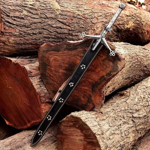 VW-72 Hand Forged Scottish Claymore sword, Replica Sword, Stainless Steel, Medieval Sword, Groomsmen Gift, Gentlemen Gift, Christmas Gift - Valknut Warriors