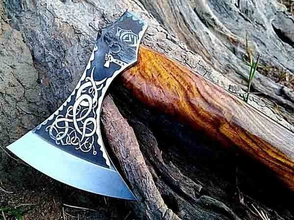 VW-25 Viking Warrior Axe - "Brume-Breaker,, Gentlemen Gift, Groomsmen Gift, Christmas Gift - Valknut Warriors
