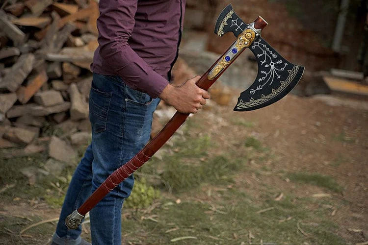 VW-20 Viking Warrior Axe - "Loki's Axe, Gentlemen Gift, Christmas Gift, Xmas Gift - Valknut Warriors