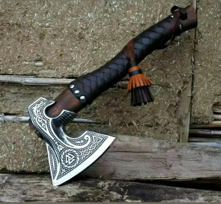 VW-17 Viking Warrior Axe - "Axe of the Ancients, Gentlemen Gift, Groomsmen Gift - Valknut Warriors