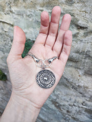 Steel Valkyaire  Choker Viking Maiden Necklace