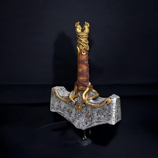 Mjolnir Solid metal hand engravd Thor Hammer