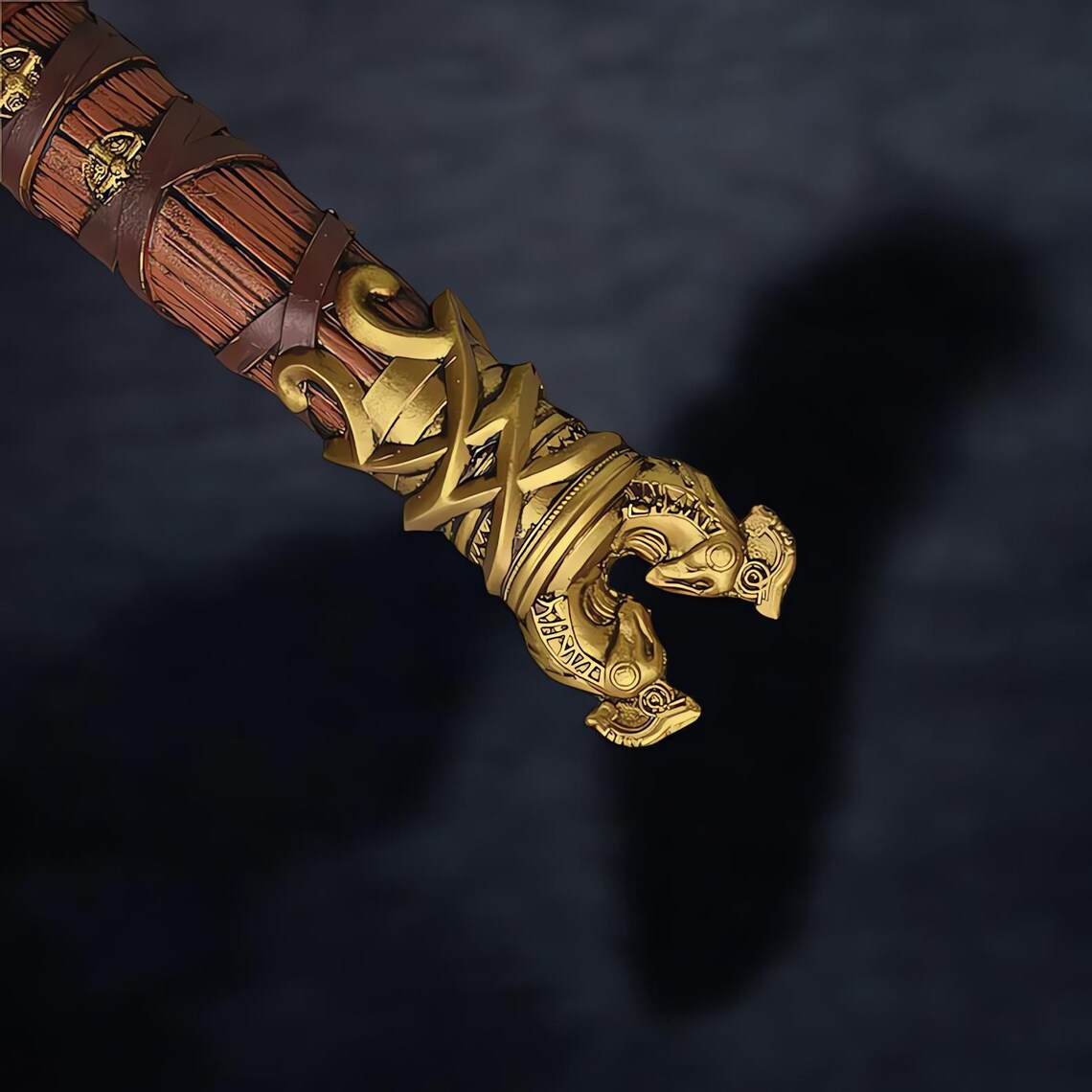 Mjolnir Solid metal hand engravd Thor Hammer