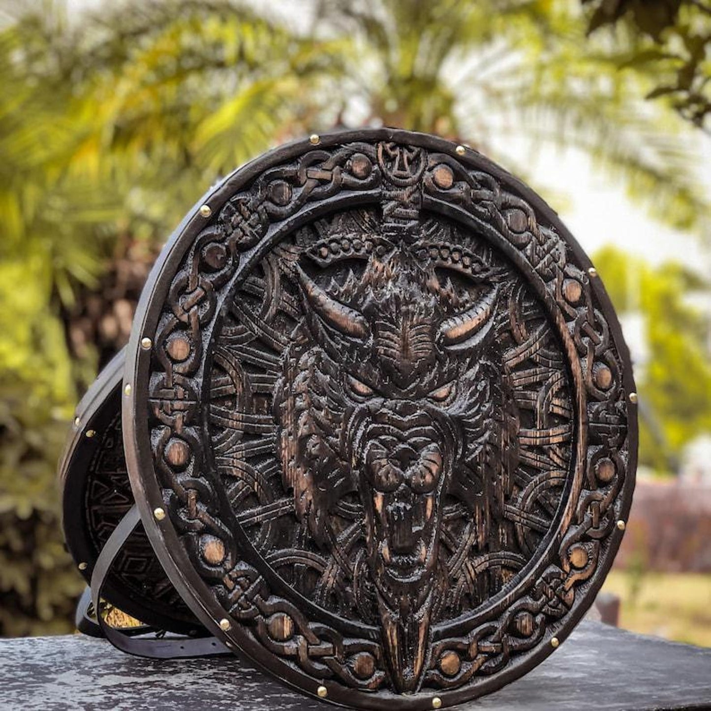 Custom Viking Shield, Viking Wolf Shield, Viking Round Shield, Cosplay Shield