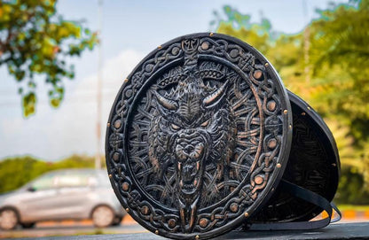 Custom Viking Shield, Viking Wolf Shield, Viking Round Shield, Cosplay Shield