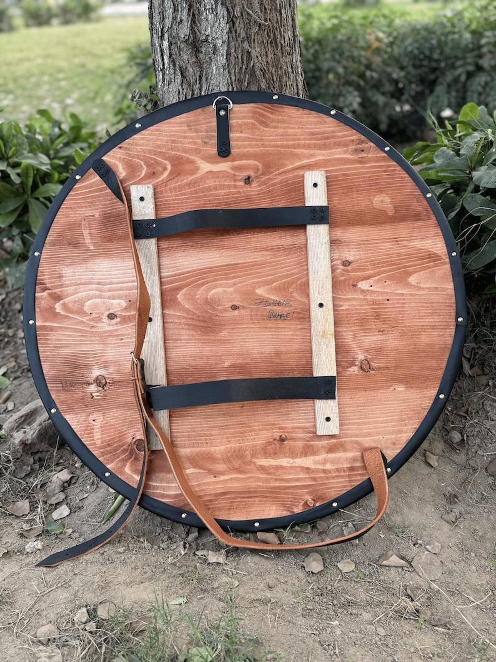 Odin All-Father Viking Shield | Handcrafted Norse Round Shield | Wall Decor & Cosplay