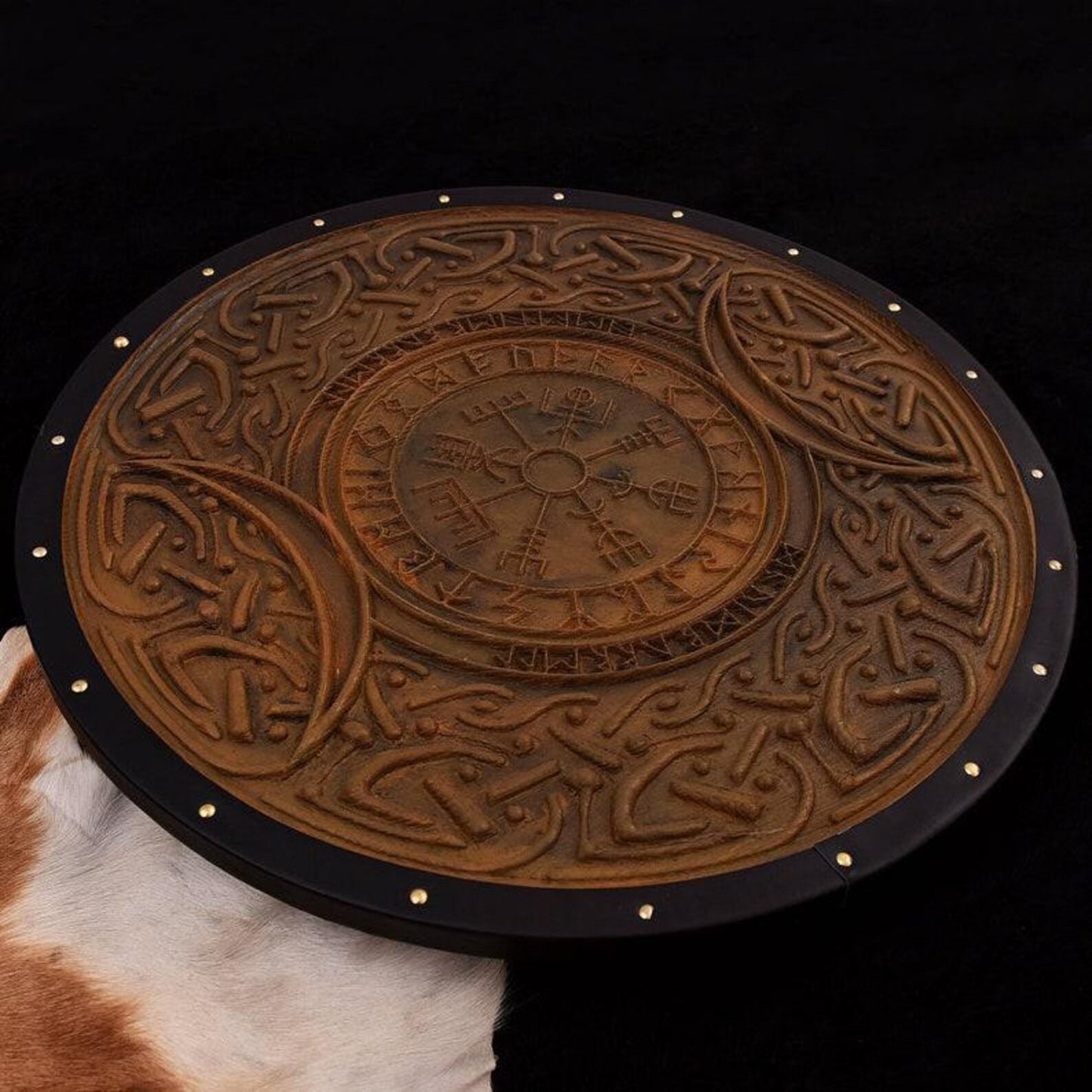 Custom Viking Shield, Medieval Round Shield, Carved Viking Gift, Wall Decor, Cosplay Shield,