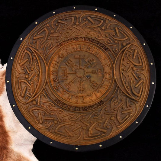 Custom Viking Shield, Medieval Round Shield, Carved Viking Gift, Wall Decor, Cosplay Shield,