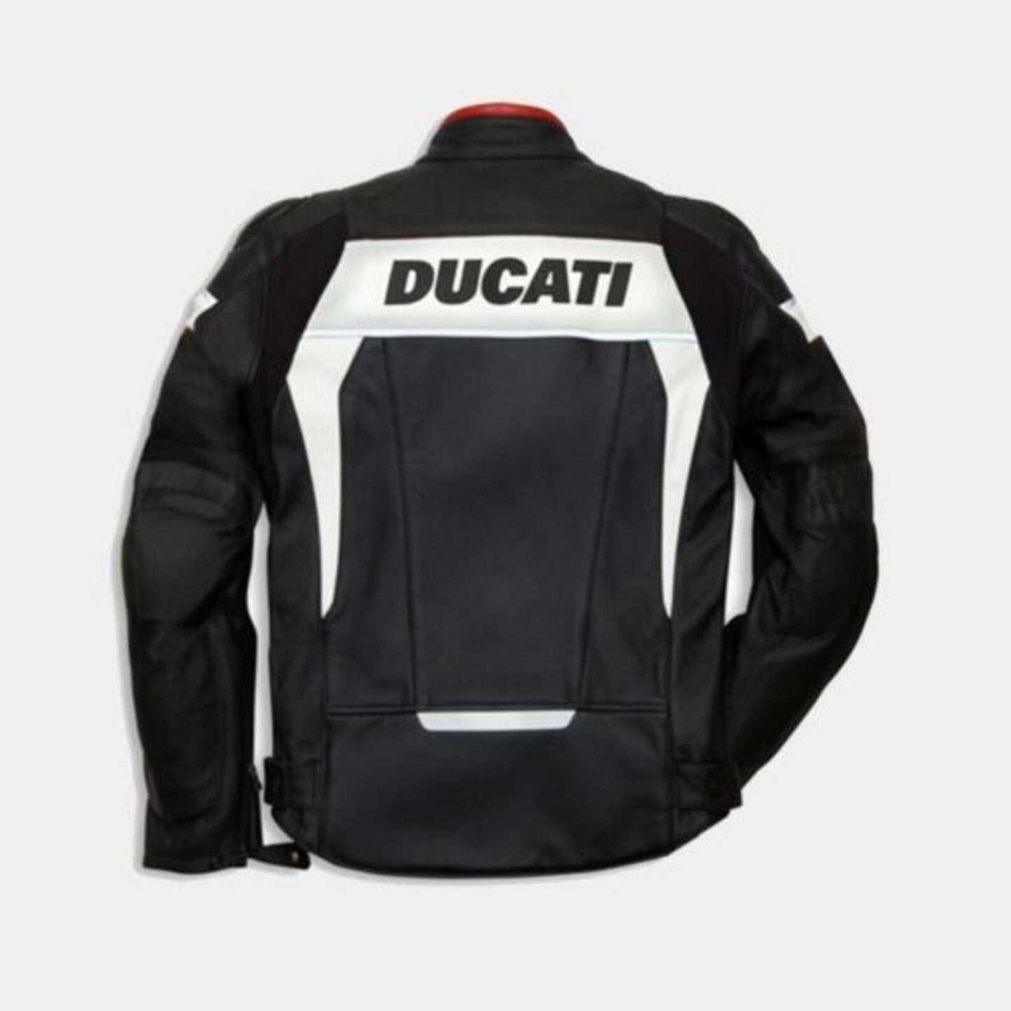 Ducati Racing Leather Jacket: CE Armored Cowhide Motorcycle Gear
