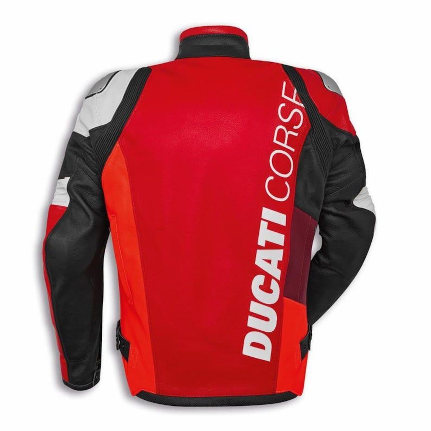 Ducati Corse Motorcycle Jacket: Red & Black Racing Biker Gear