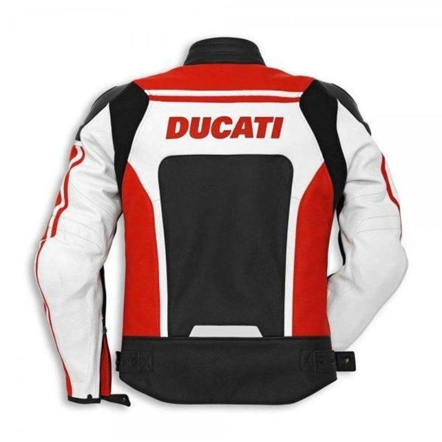 Ducati Corse C2 Leather Motorcycle Jacket: CE Armored Cowhide Biker Gear