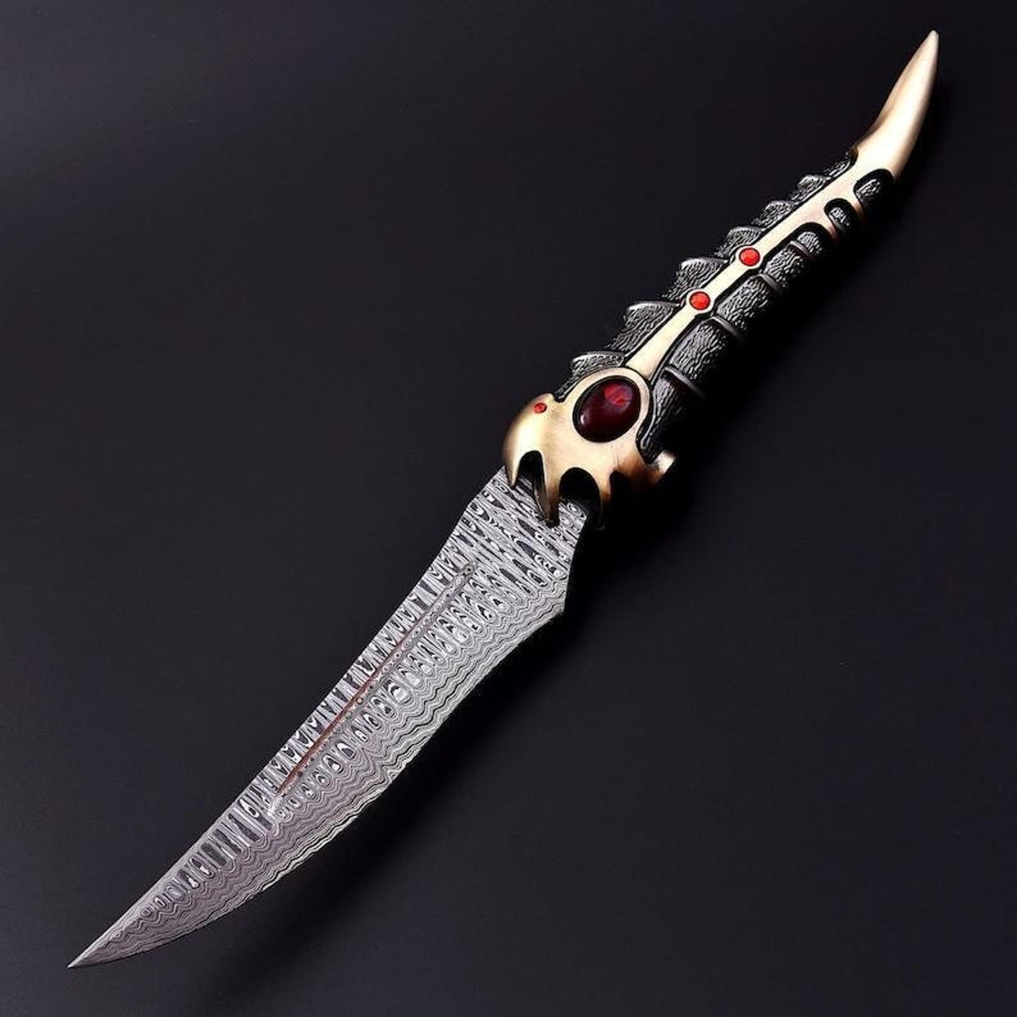 Arya Stark Valyrian Steel Dagger | Catspaw Knife Replica | Damascus Steel Blade |