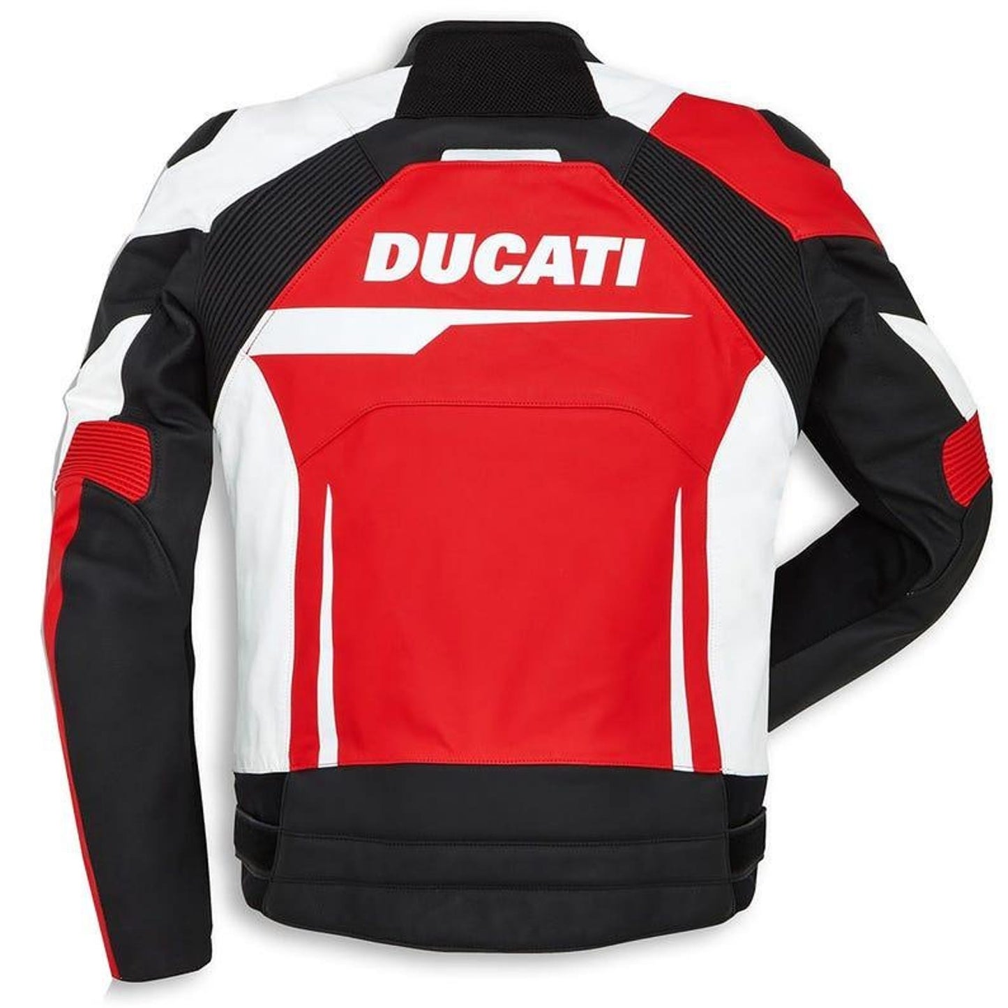 Ducati Speed EVO C1 Red And White Men's Motorbike Racing Leather Jacket