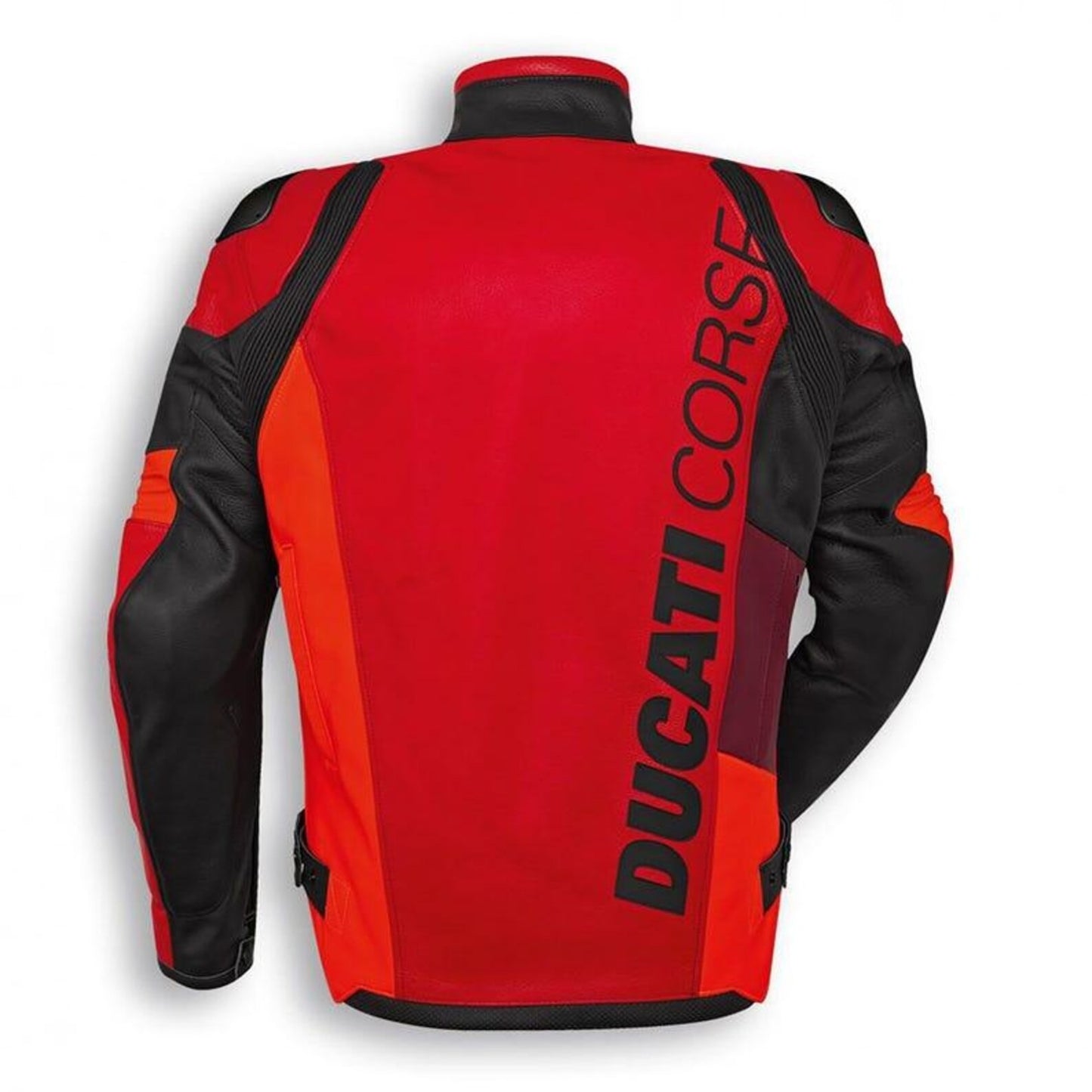 Ducati Corse Leather Motorcycle Racing Jacket: Men's Biker Jacket