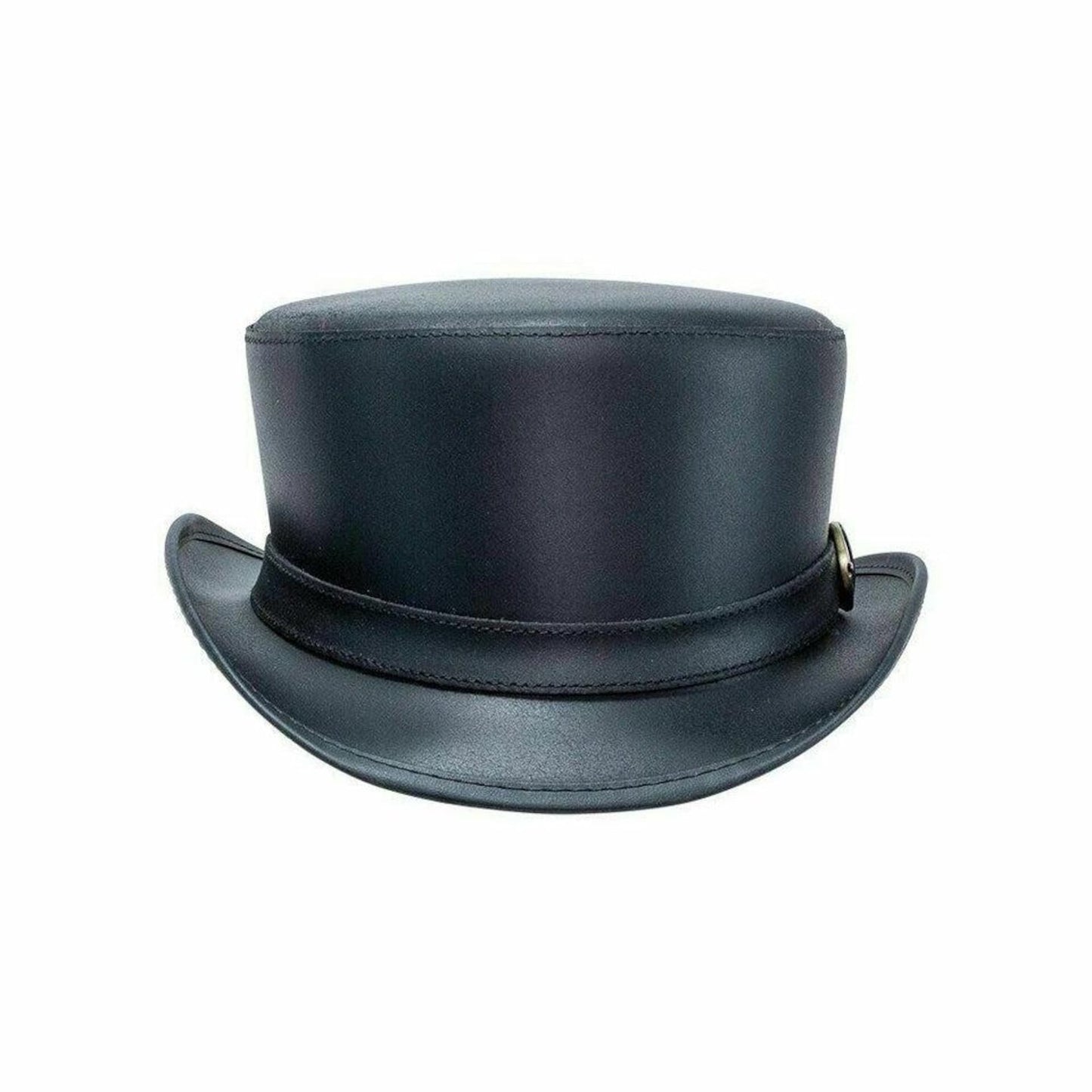 Handmade Leather Top Hat: Steampunk Gothic Victorian Cosplay