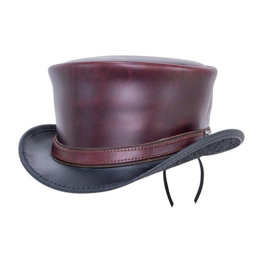 Handmade Leather Cosplay Hat: Gothic Steampunk Statement Piece