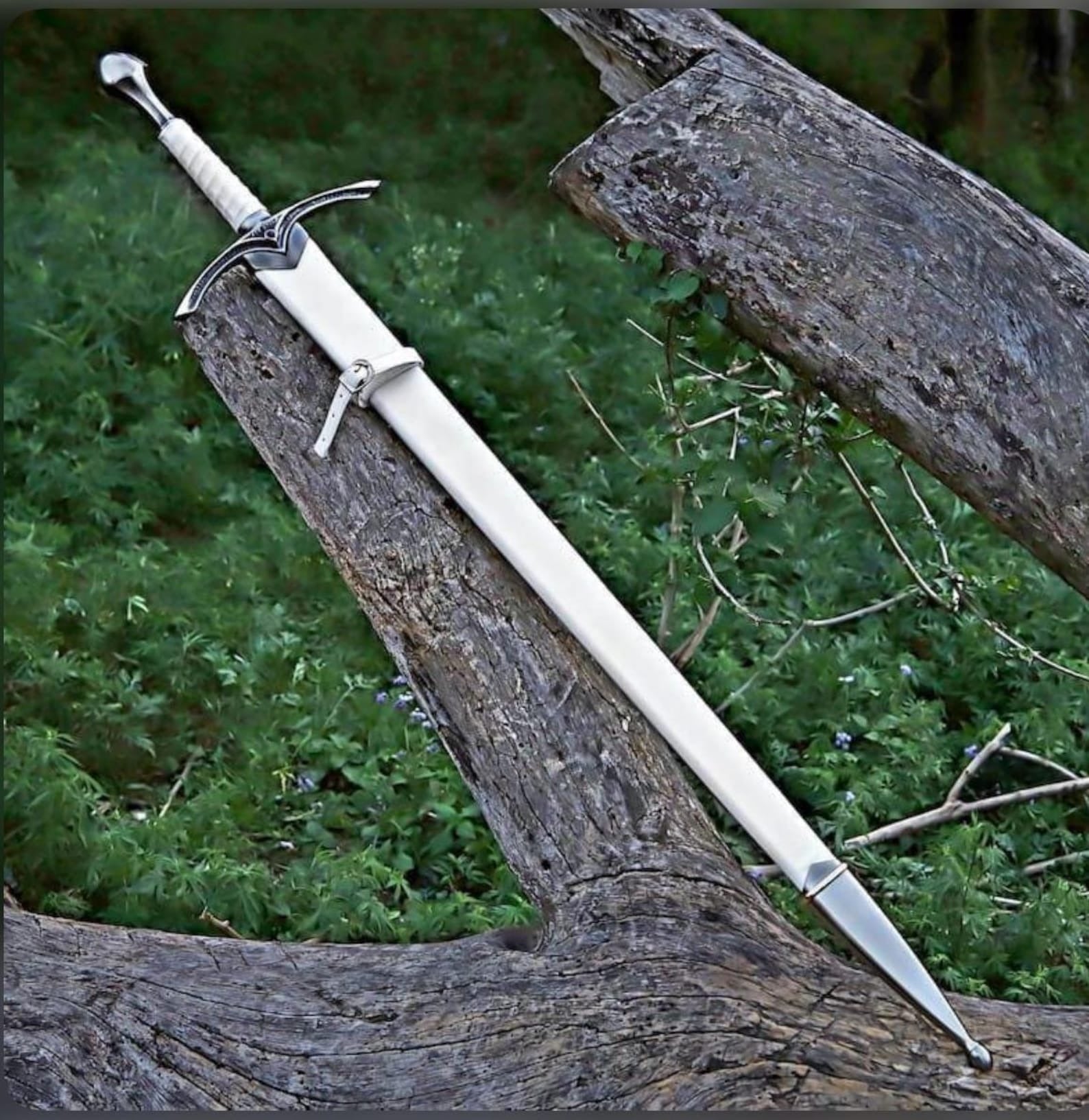 Hand-Forged Medieval Longsword - Knight Broadsword with Scabbard