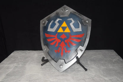 VW-32 Dark Hyalian Shield, Legend of Zelda series, Handmade Shield, Black Shield, Gift for him, Gift for her, Christmas Gift - Valknut Warriors
