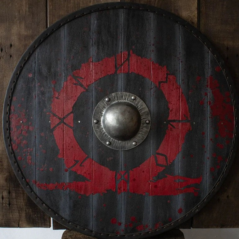 God Of War Shield, Plywood Shield, 24"Inches Shield,  Wall Hanging Shield, Wall Decor God Of War Shield