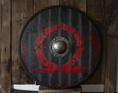 God Of War Shield, Plywood Shield, 24"Inches Shield,  Wall Hanging Shield, Wall Decor God Of War Shield
